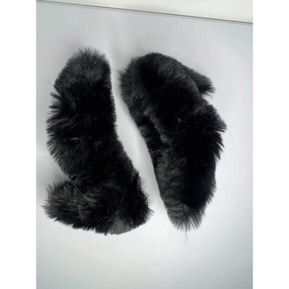 Jeffrey Campbell Black Faux Fur Fluff Pump Heels Women’s Size 6 NWOB - Picture 1 of 8
